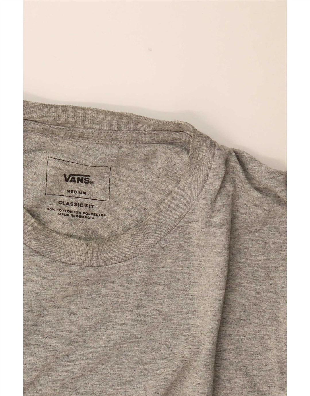 Vans Herre Classic Fit T-Shirt Top Medium Grey Bomuld