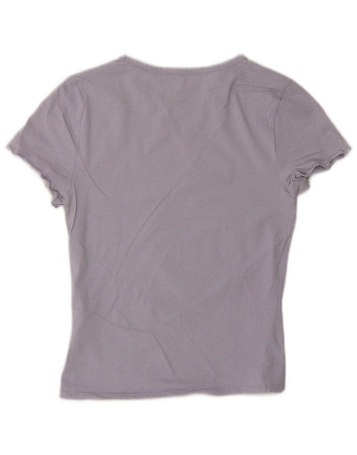 Vans Dame T-Shirt Top UK 10 Lille Lilla Bomuld