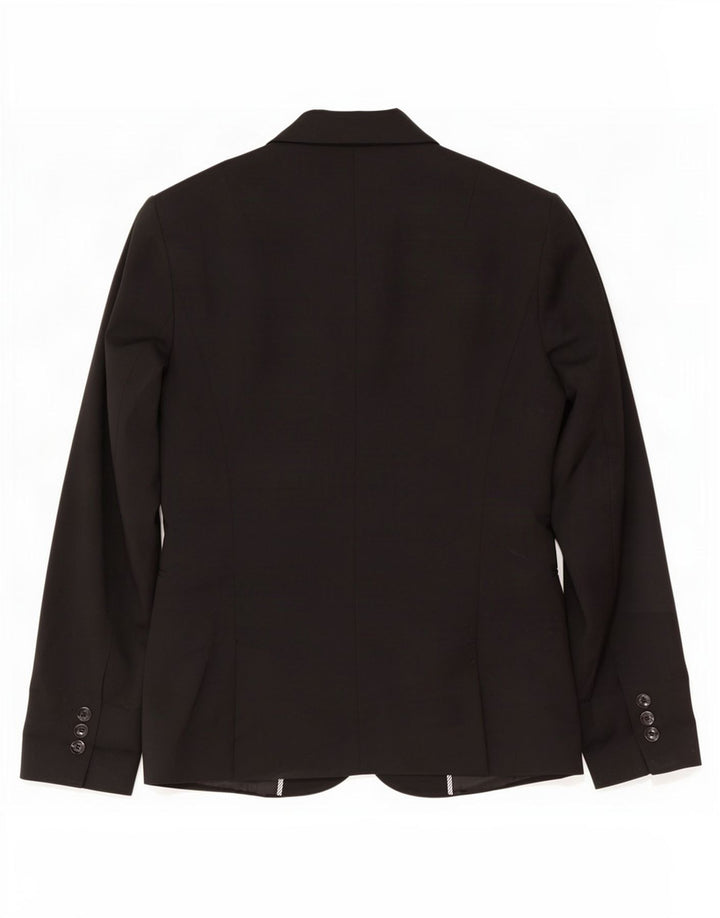 Sisley Dame 2 Button Blazer Jacket UK 12 Medium Black