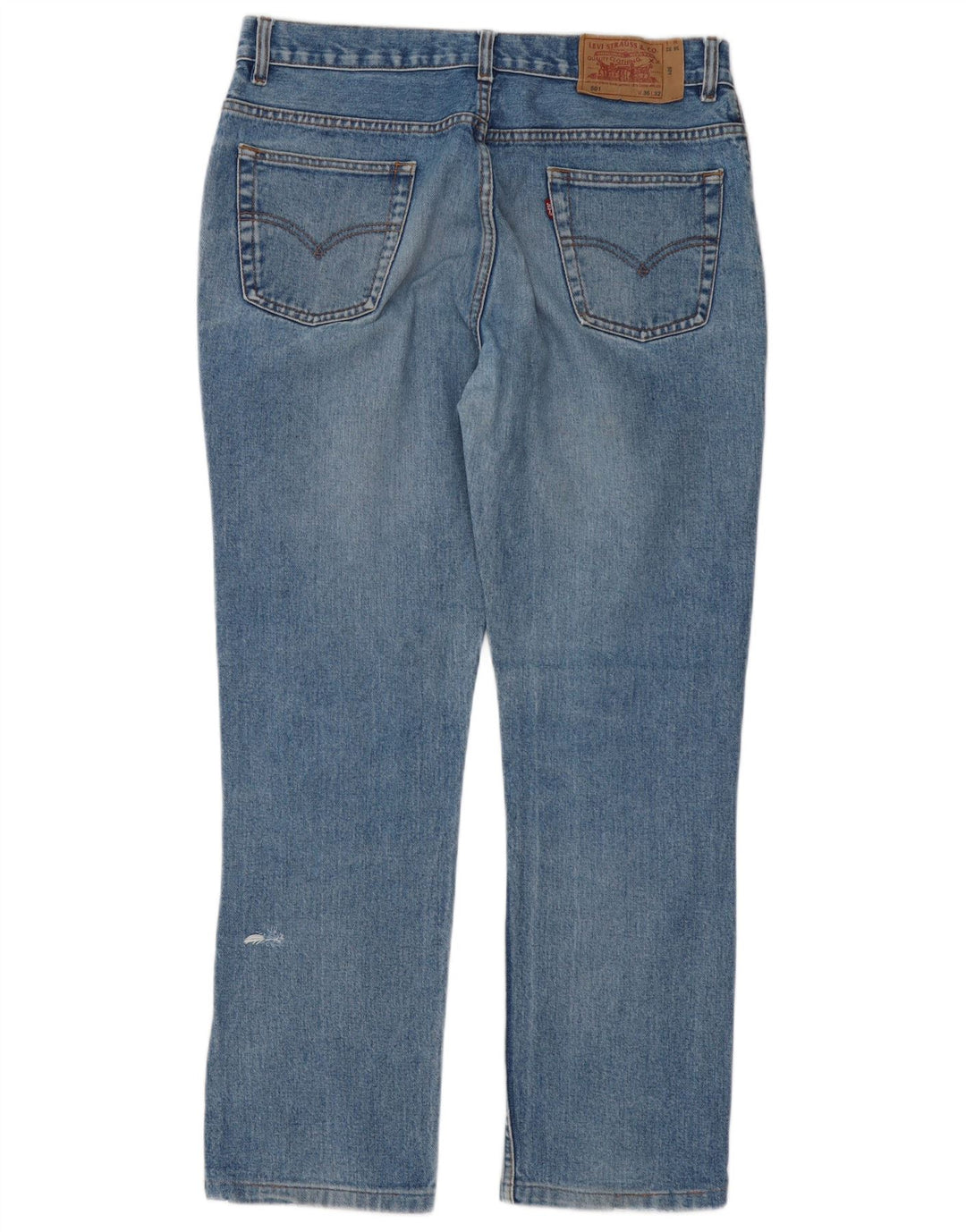 Levi's Herre 501 lige jeans W36 L32 blå bomuld