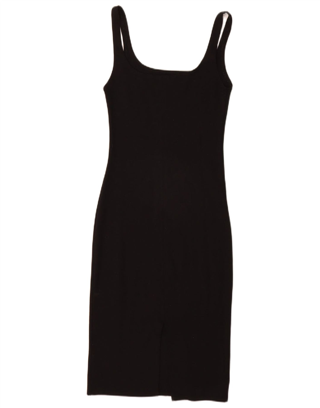 Zara Dame Sleeveless Sheath Dress UK 8 Small Black