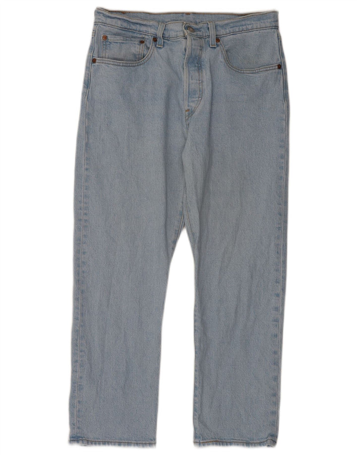 Levi's Herre 501 Straight Jeans W30 L26 Blå Bomuld