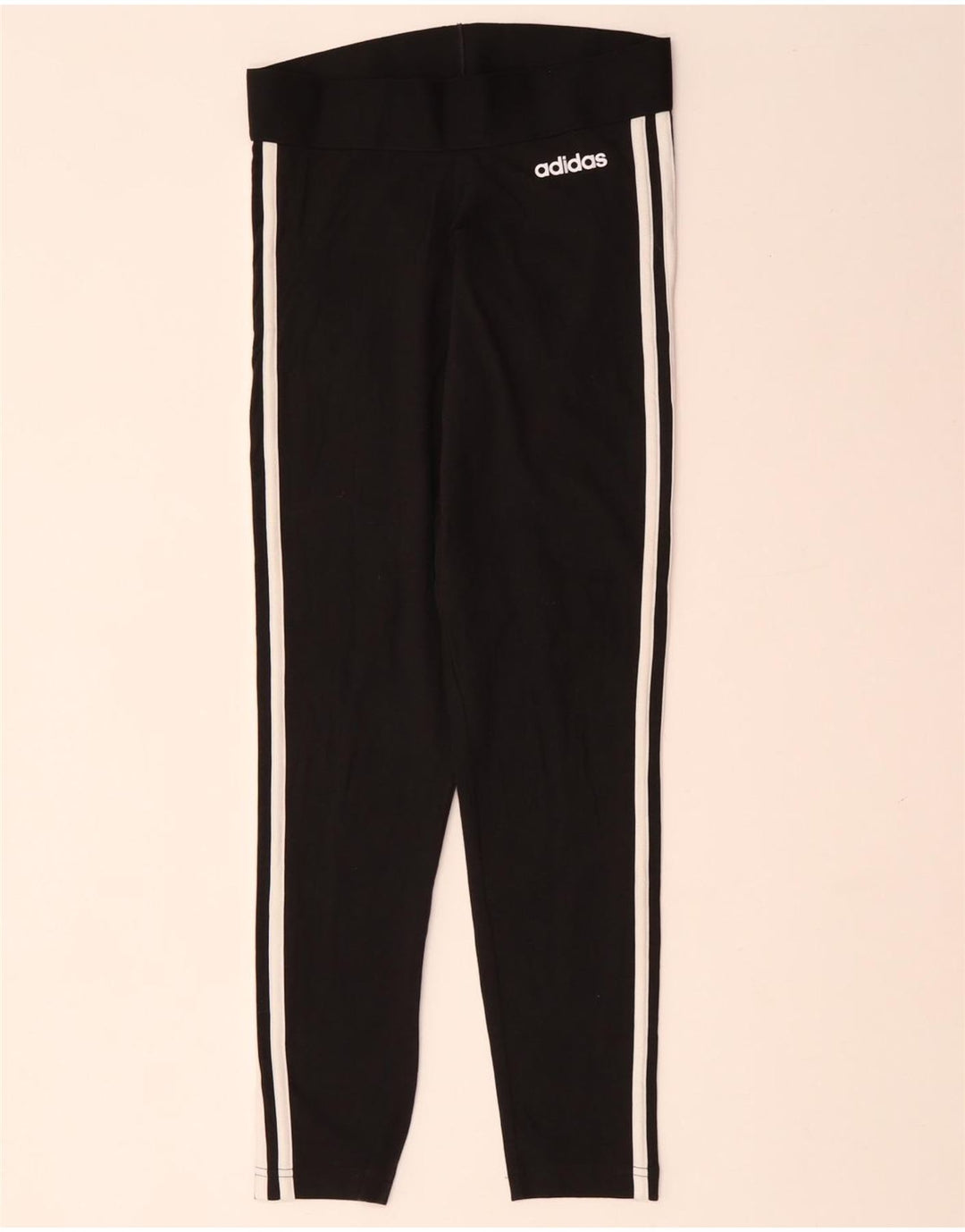 ADIDAS Dame Leggings UK 8/10 Small Black Bomuld