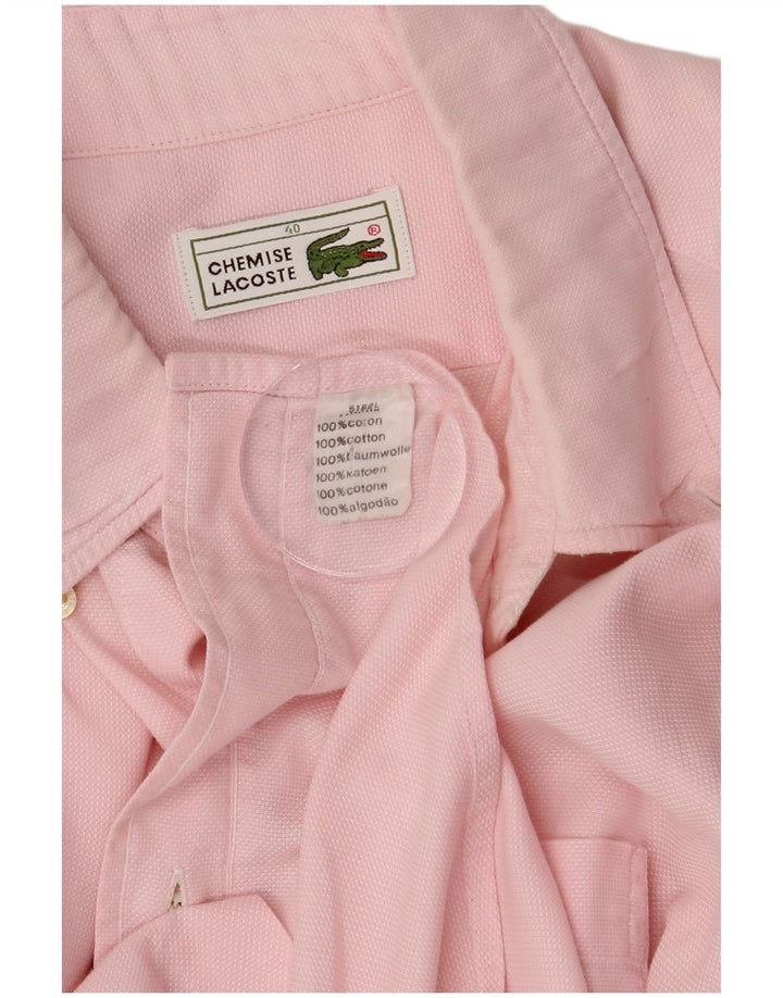 LACOSTE Herreskjorte str. 40 Medium Pink Bomuld