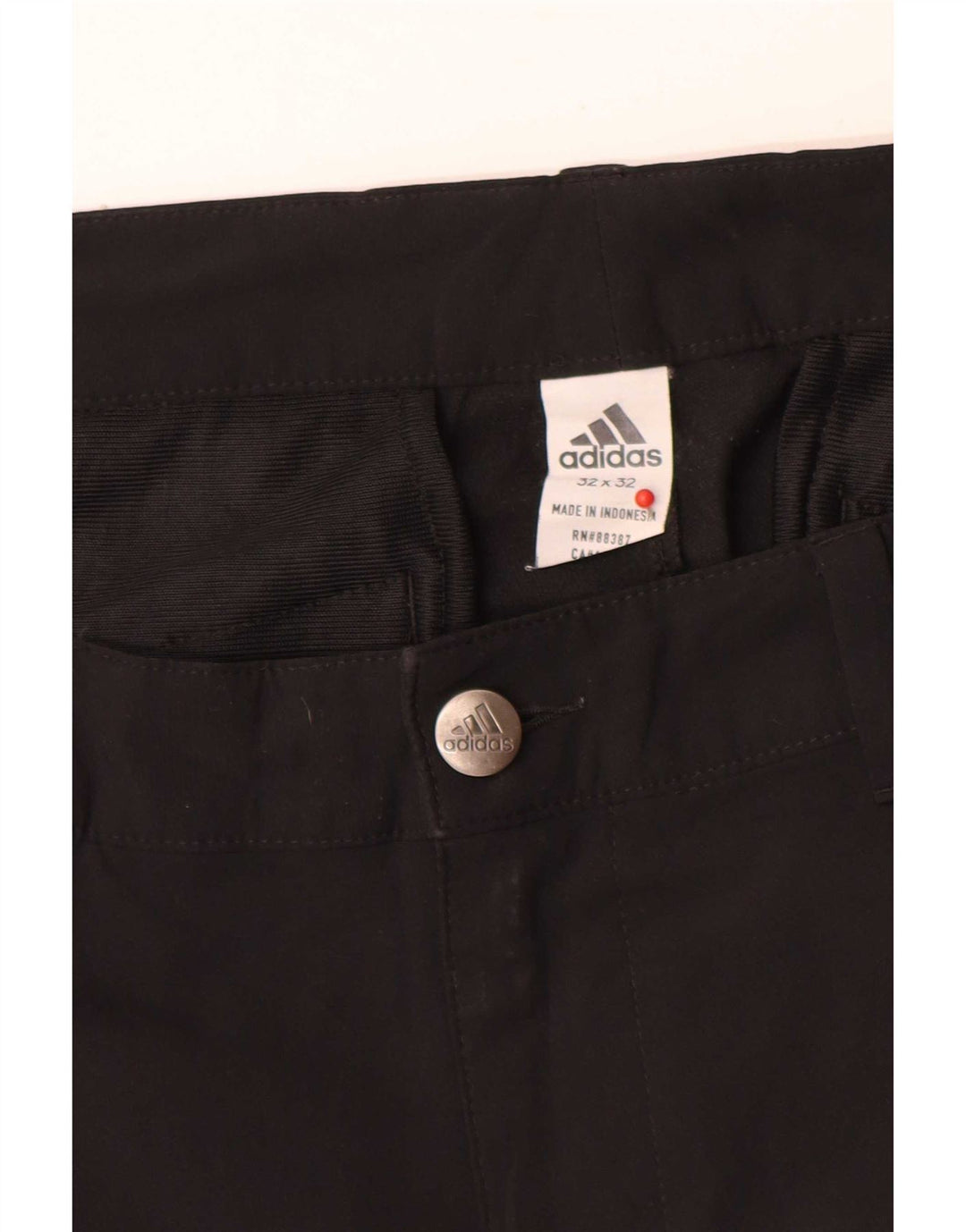Adidas Slim Chino Bukser til kvinder W32 L32 Sort Polyester