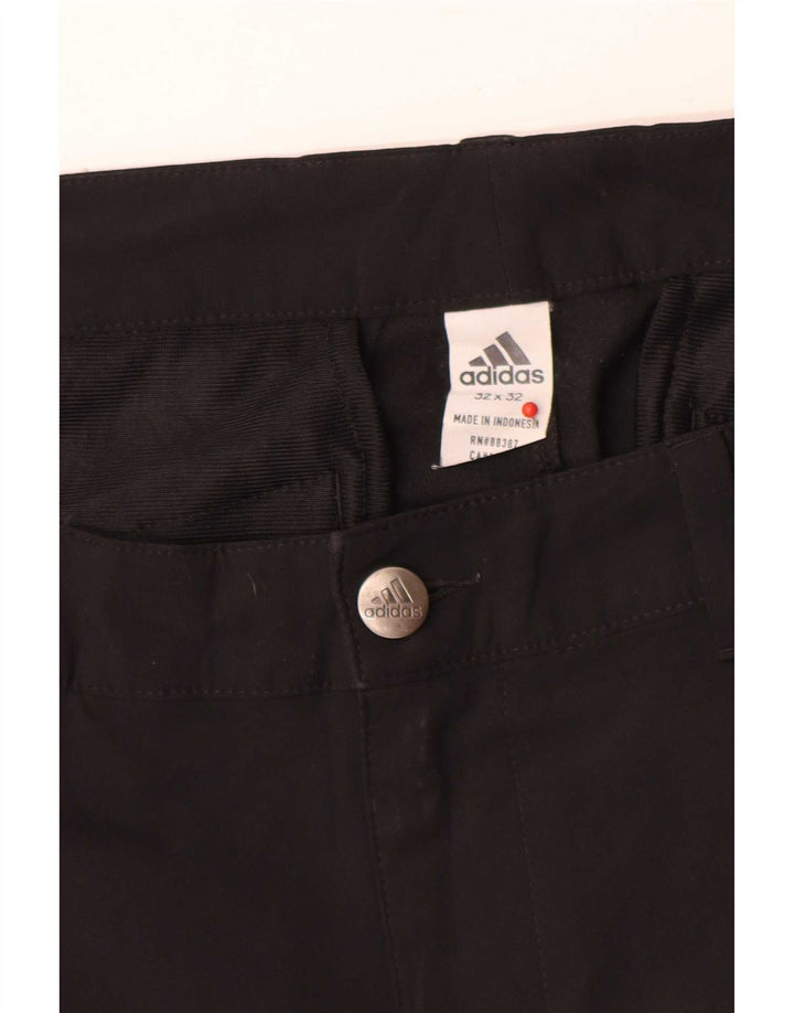 Adidas Slim Chino Bukser til kvinder W32 L32 Sort Polyester