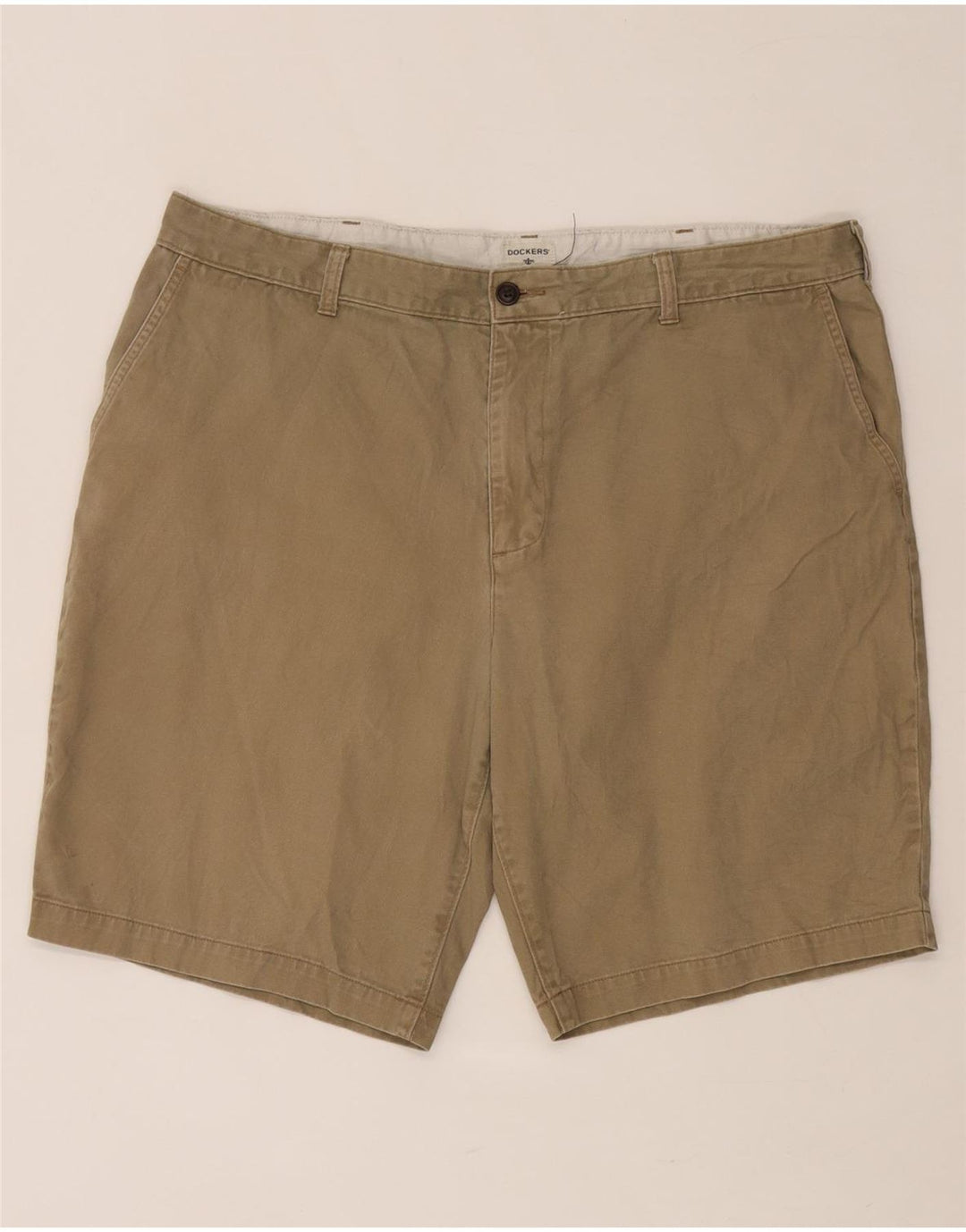 DOCKERS Chino Shorts til mænd W40 XL Beige Bomuld