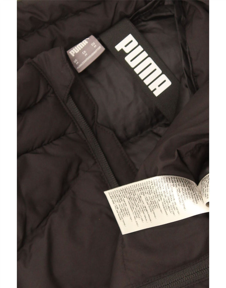 Puma polstret jakke til kvinder UK 14 Medium Sort Polyester