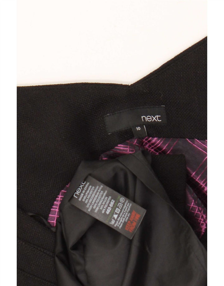 Næste Kvinders Ærmeløs Skede Kjole UK 10 Small Black Polyester