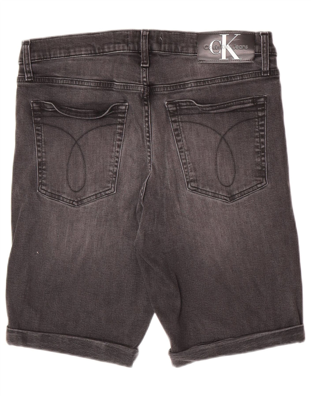 Calvin Klein Herre Slim Denim Shorts W33 Medium Grey Bomuld