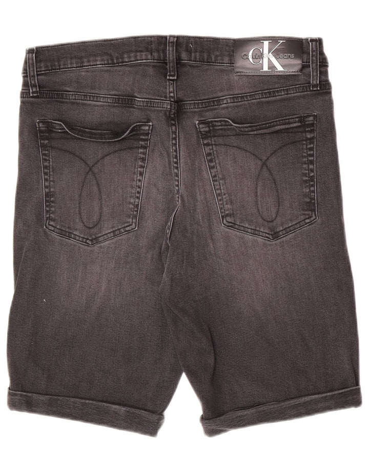 Calvin Klein Herre Slim Denim Shorts W33 Medium Grey Bomuld
