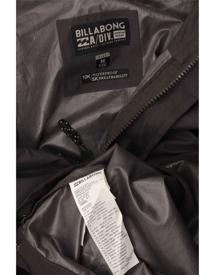 Billabong Herre Hætte Anorak regnjakke UK 38 Medium Black Colourblock