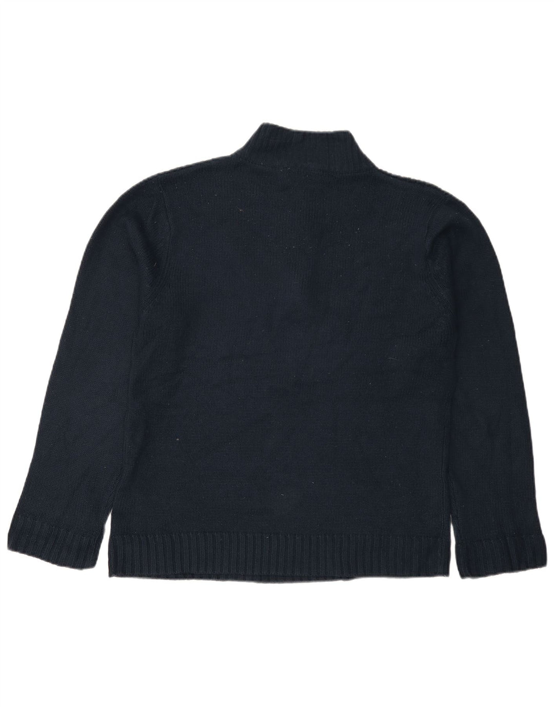 PIERRE CARDIN Herre sweater med lynlåshals mellemblå akryl