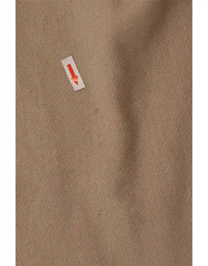 Vintage Dame Langærmet Skift Kjole EU 42 Large Beige