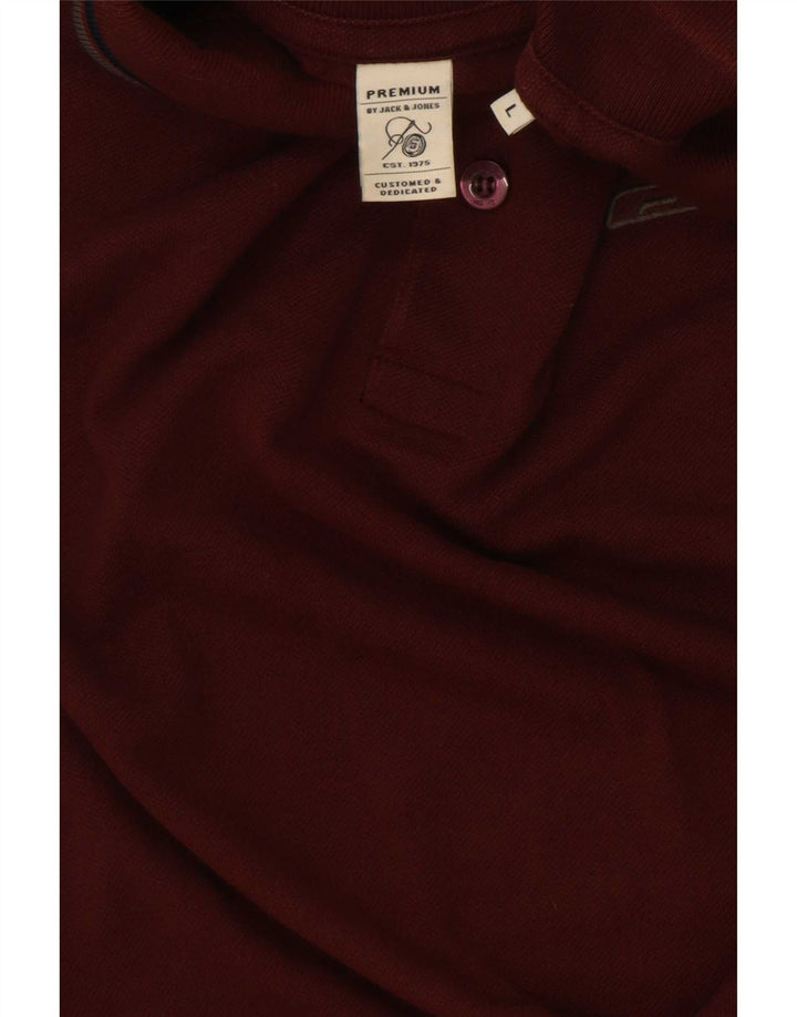 Jack & Jones Herre poloshirt Stor Burgundy