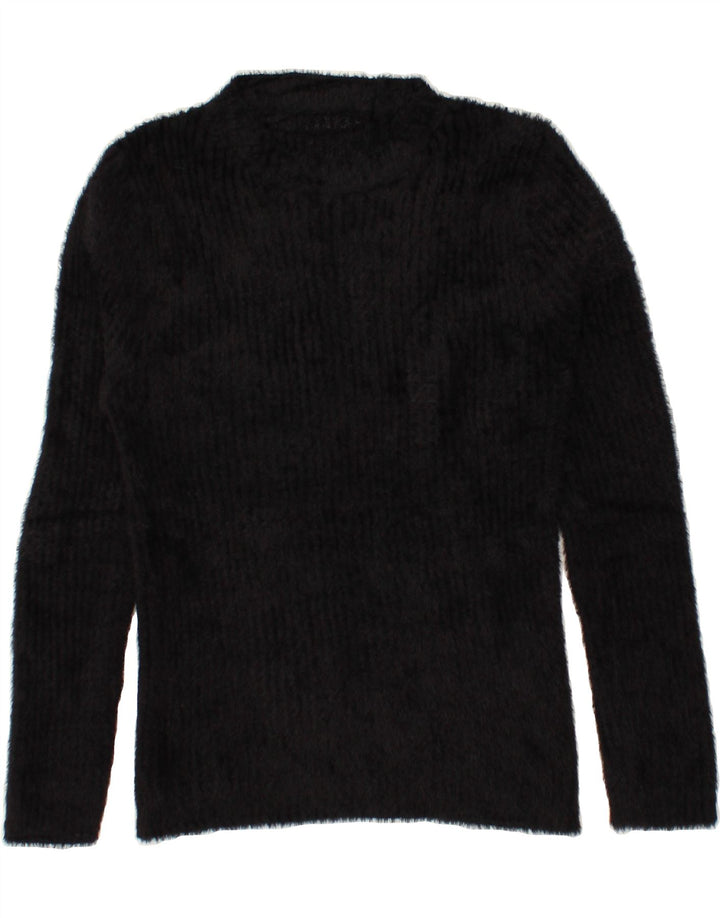VINTAGE Womens Crew Neck Jumper Sweater UK 10 Small Black Vintage Vintage and Second-Hand Vintage from Messina Hembry 