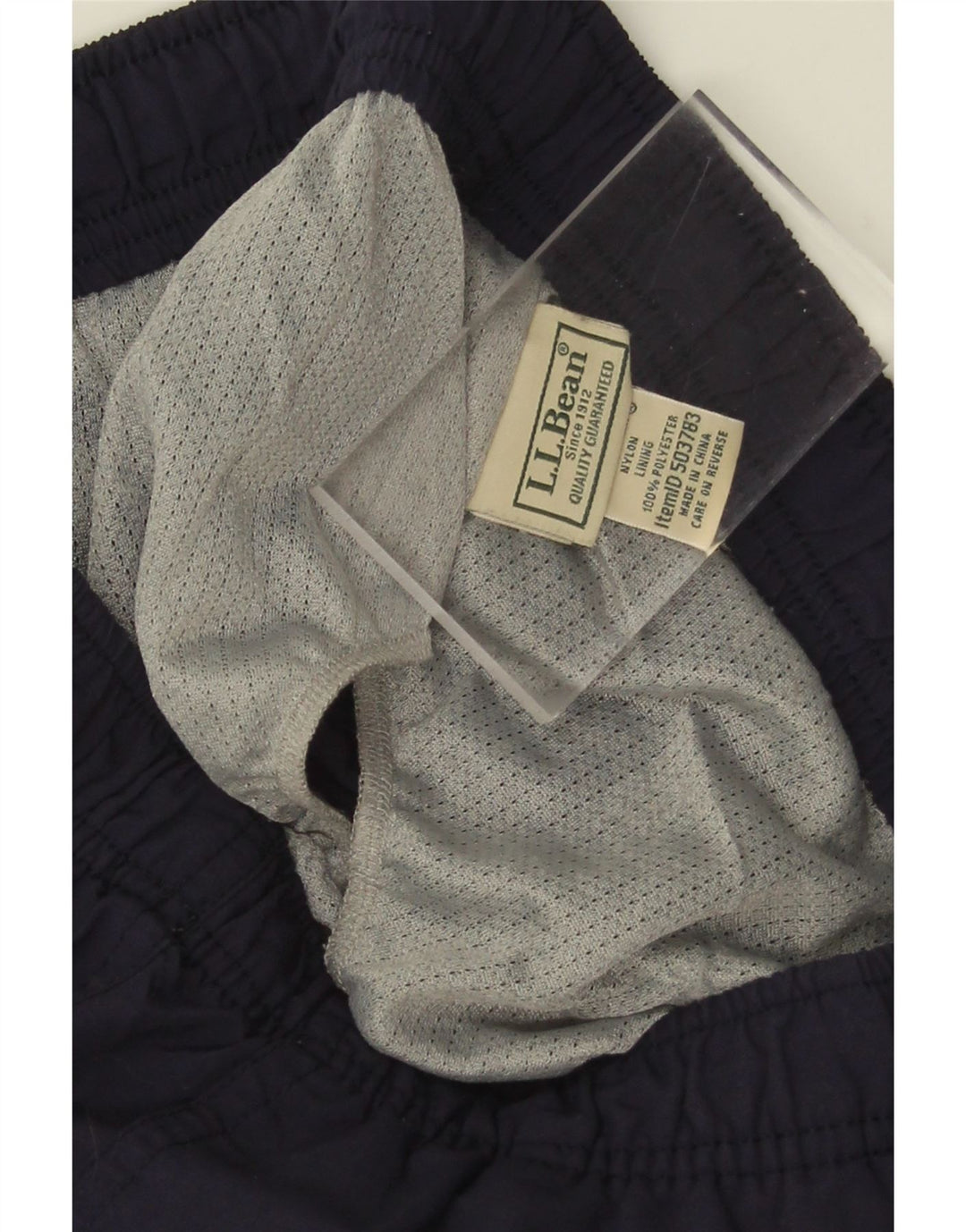 L.L.BEAN Badeshorts til mænd Små marineblå nylon