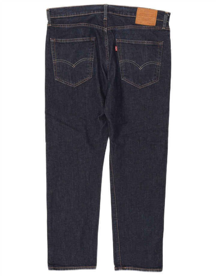 Levi's Herre 502 tilspidsede jeans W36 L30 Marineblå bomuld
