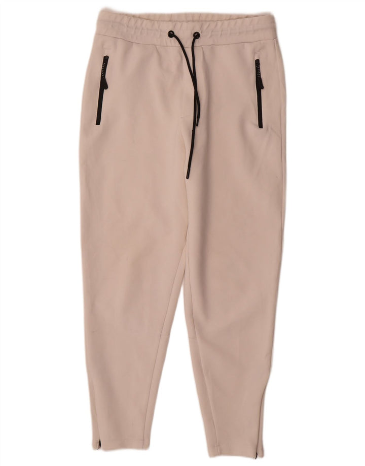 Zara Herre træningsdragt Bukser Medium White Polyester
