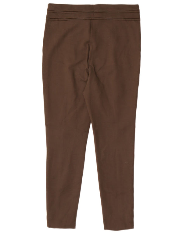 Zara Dame Skinny Casual Bukser Large W30 L26 Khaki Viscose