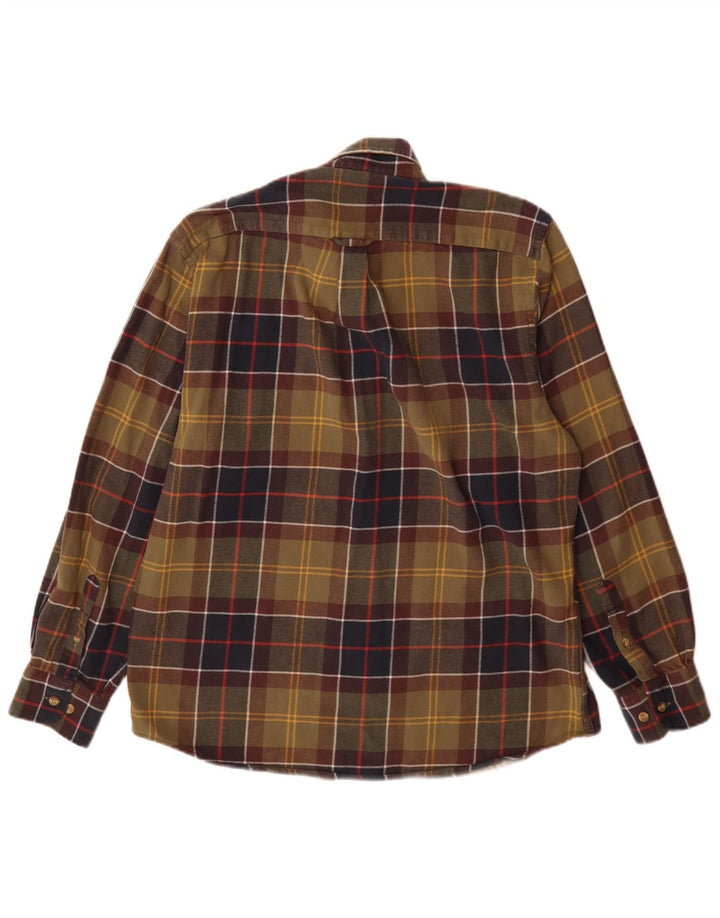 Barbour Herre Regular Fit Flanellskjorte Medium Grøn Plaid Bomuld