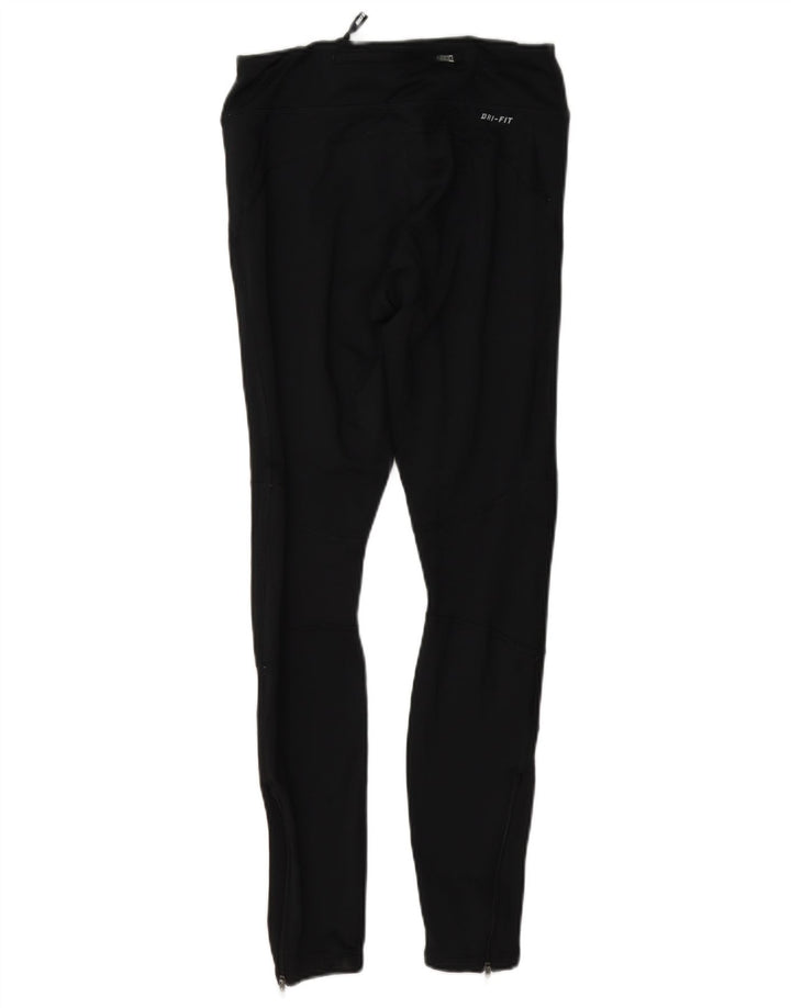 Nike Dame Dri Fit Leggings UK 8 Small Black Polyester