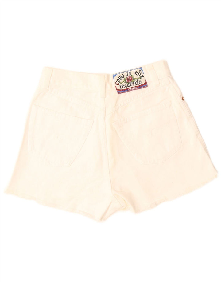 Charro denimshorts med brede ben til kvinder W29 Medium hvid bomuld