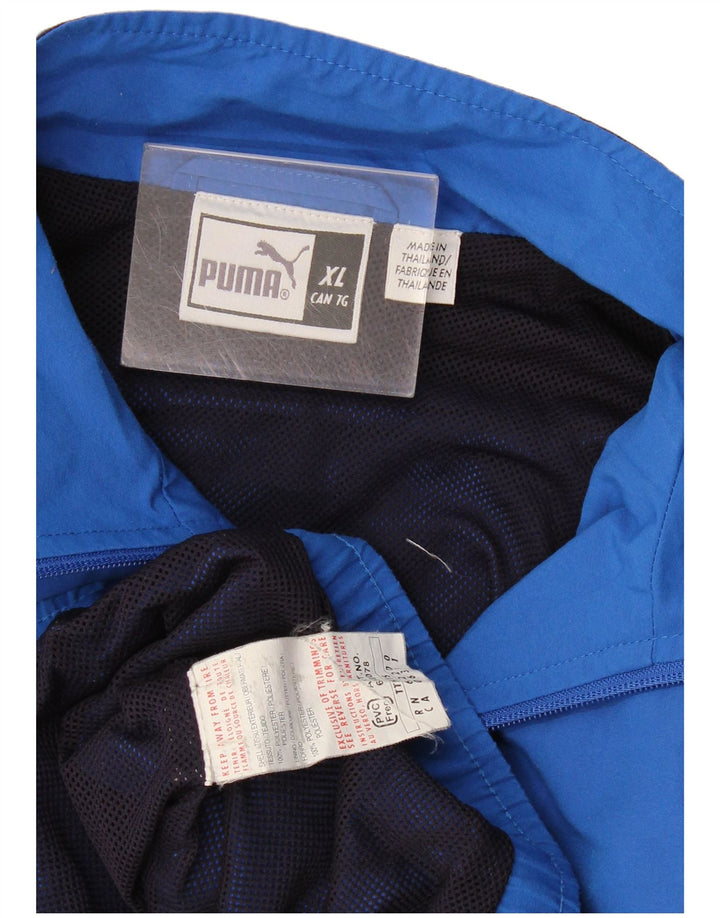 Puma Træningsdragt til mænd Topjakke XL Blå Colourblock Polyester