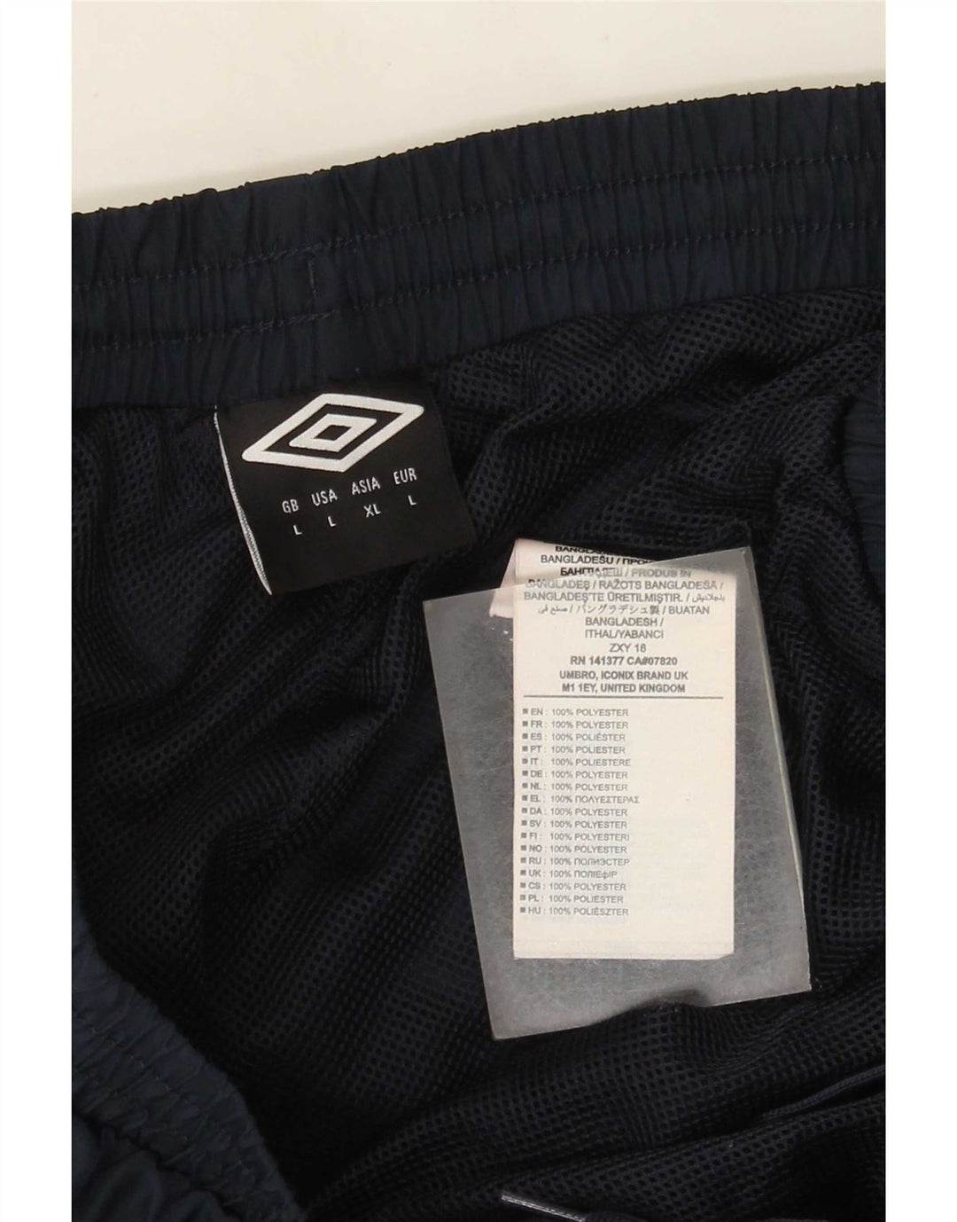 Umbro Herre træningsdragt Bukser Joggers Large Navy Blue Polyester