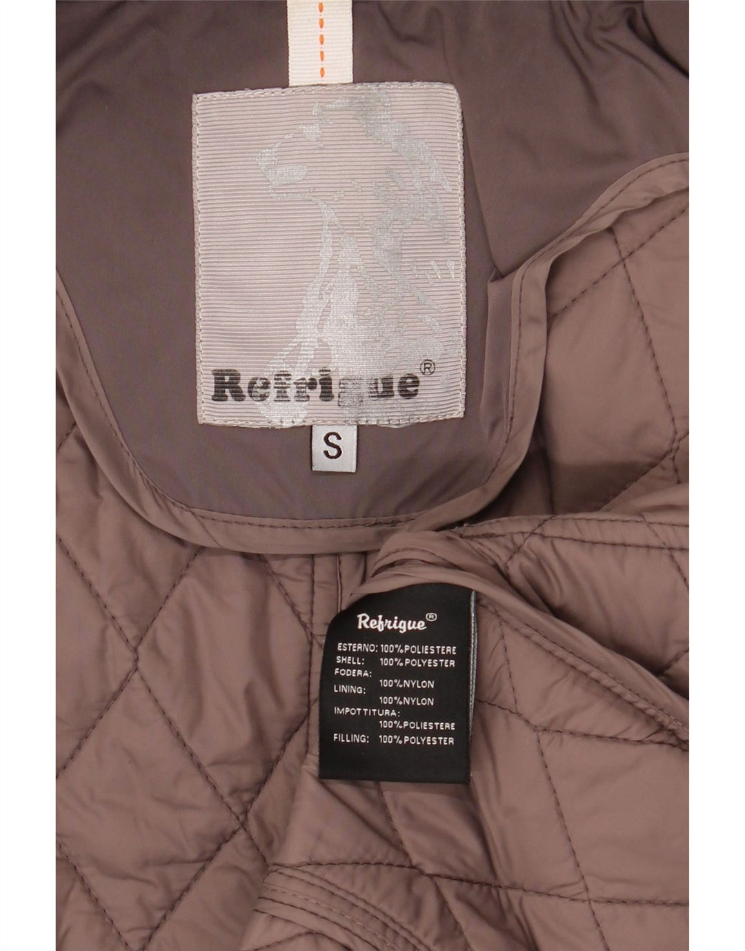 Refrigiwear Womens Quilted Jacket UK 10 Small Grå Polyester