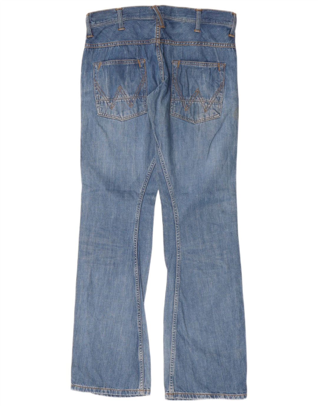 WRANGLER Herre Sharkey Bootcut Jeans W31 L34 Blå Bomuld