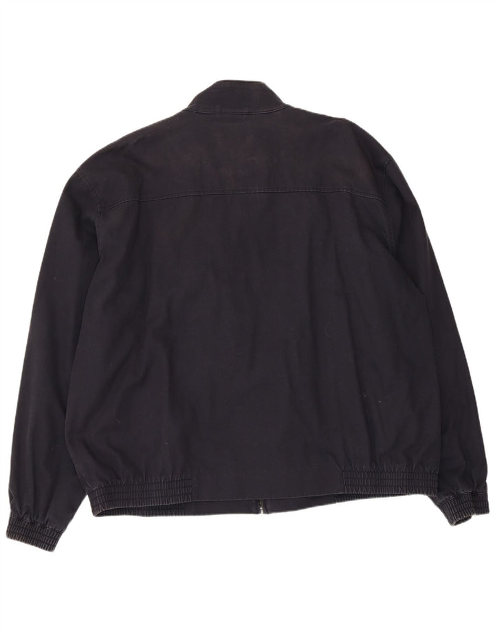 Lyle & Scott Herre Bomber Jacket UK 44 2XL Navy Blue Cotton