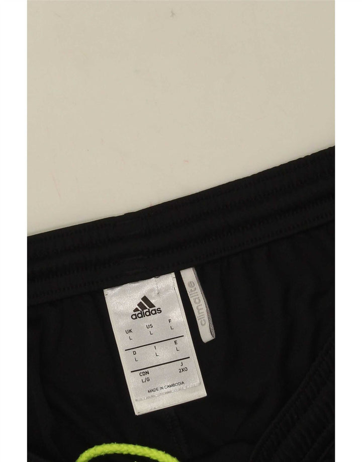 Adidas Herre Climalite Sportshorts Large Black Colourblock Polyester