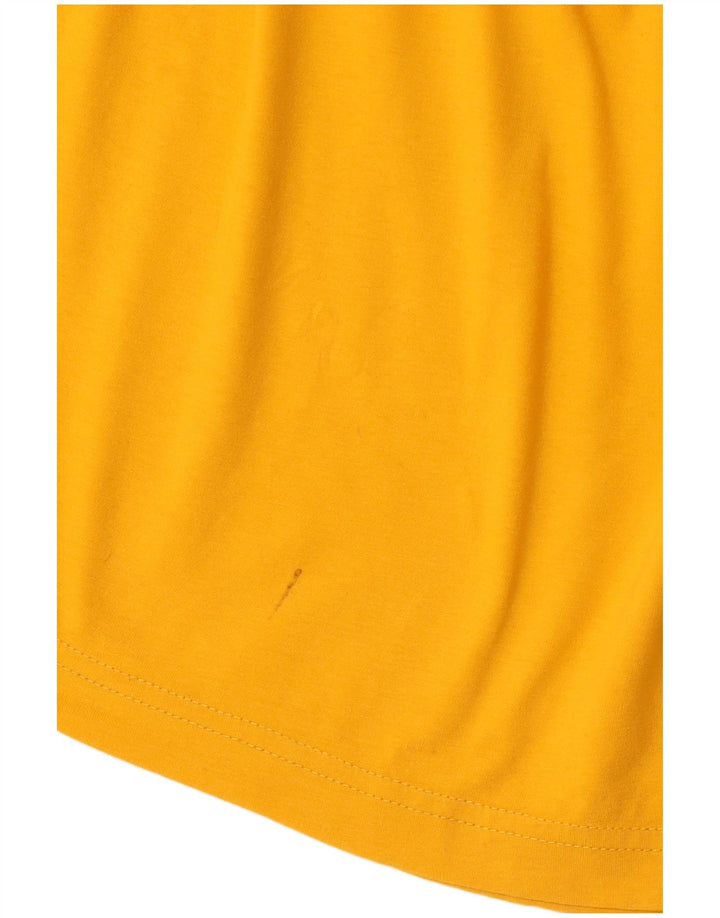 CHAMPION Herre Grafisk T-Shirt Top Medium Gul