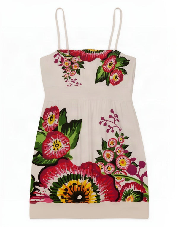 Desigual Dame Sundress UK 14 Large White Floral