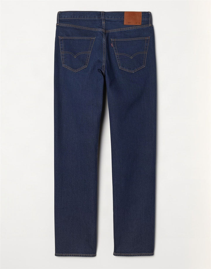 Levi's Herre 501 Straight Jeans W32 L32 Marineblå Bomuld