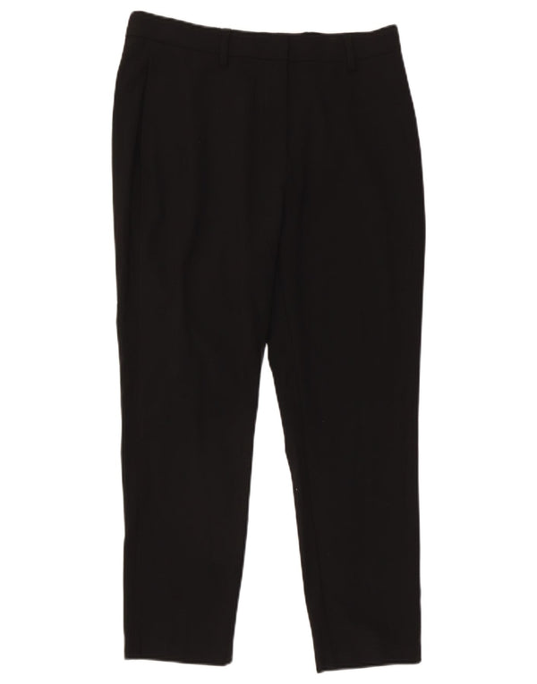 Marks & Spencer Dame Crop Slim Suit Bukser UK 12 Medium W30 L25 Black