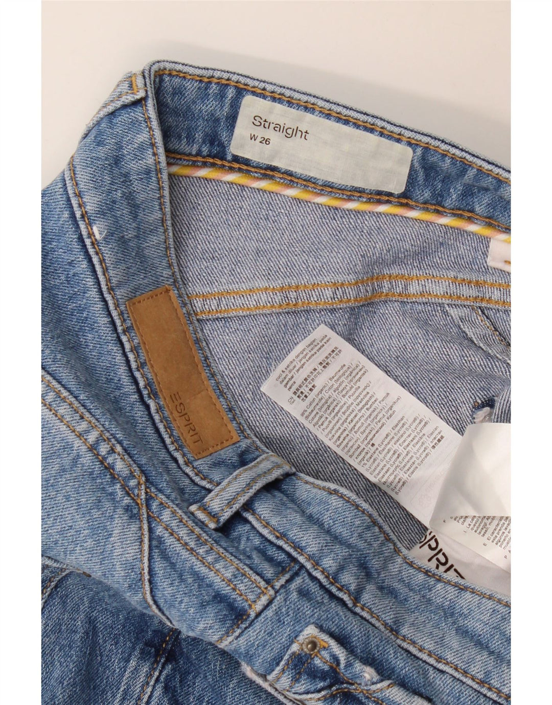 ESPRIT Lige jeans til kvinder W26 L26 blå bomuld