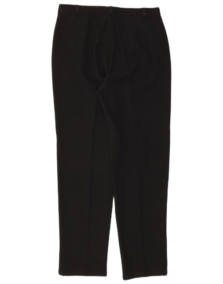 Burberrys koniske jakkesætsbukser til kvinder IT 46 Large W32 L29 Sort polyester