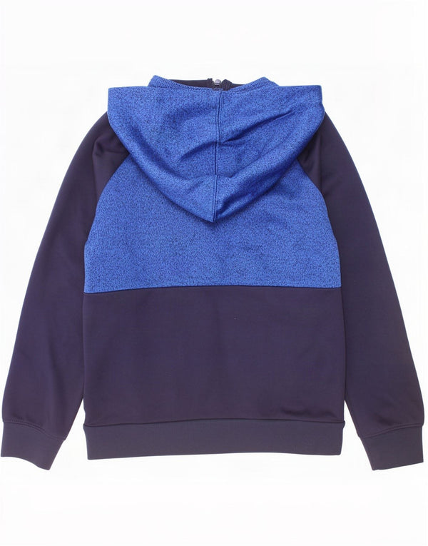 Nike drenge Dri Fit hættetrøje med lynlås 6-7 år stor marineblå flækket