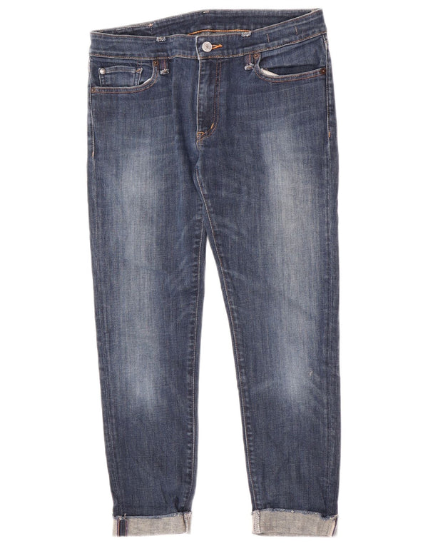 Ralph Lauren Dame Crop Skinny Jeans W29 L26 Blå Bomuld