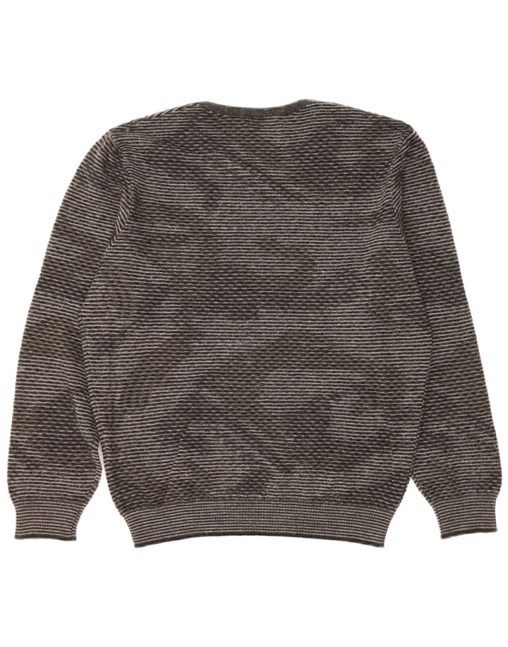 PIERRE CARDIN Womens Crew Neck Jumper Sweater UK 16 Large Grey