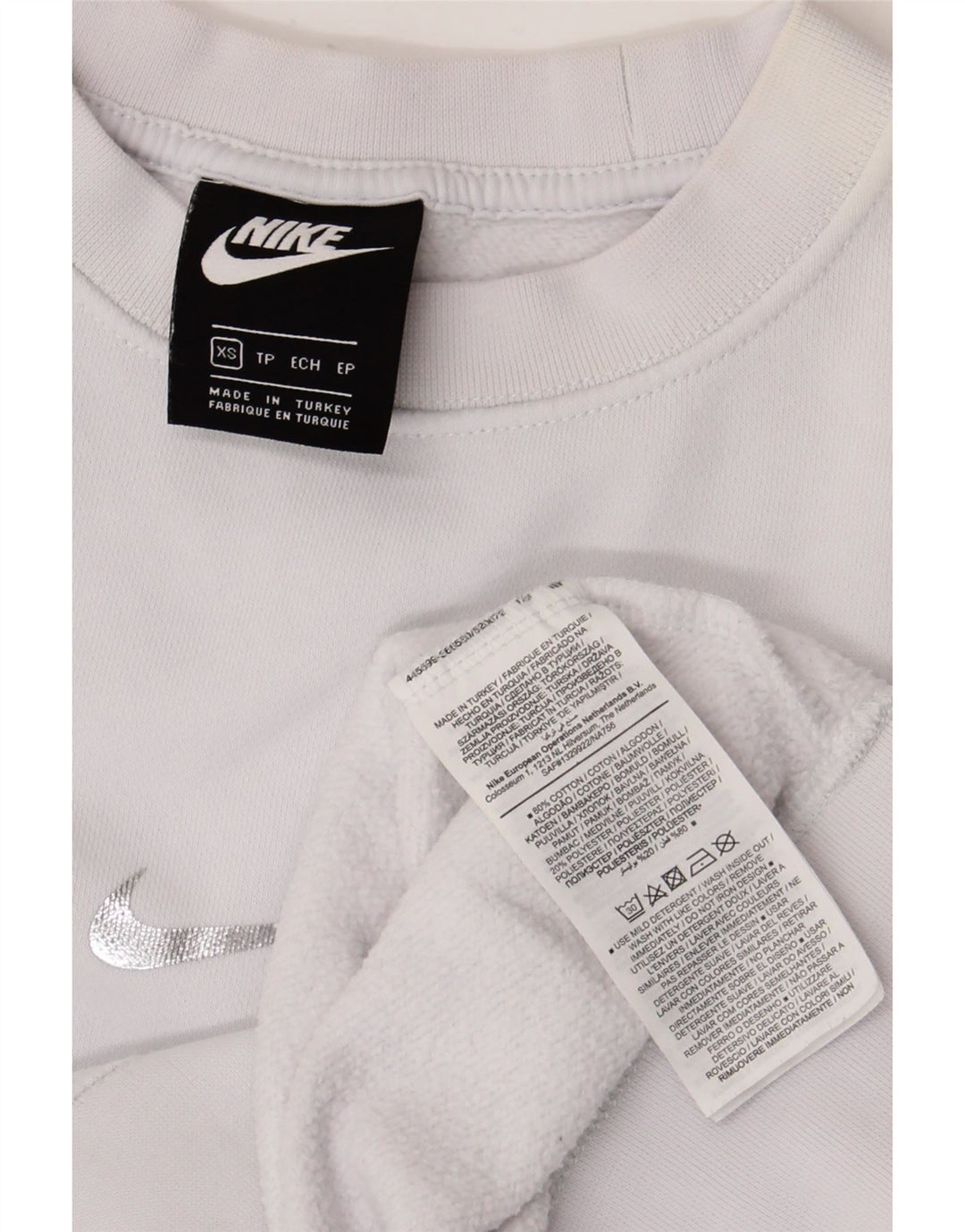 Nike Oversized Sweatshirt Jumper UK 6 XS Flerfarvet Colourblock