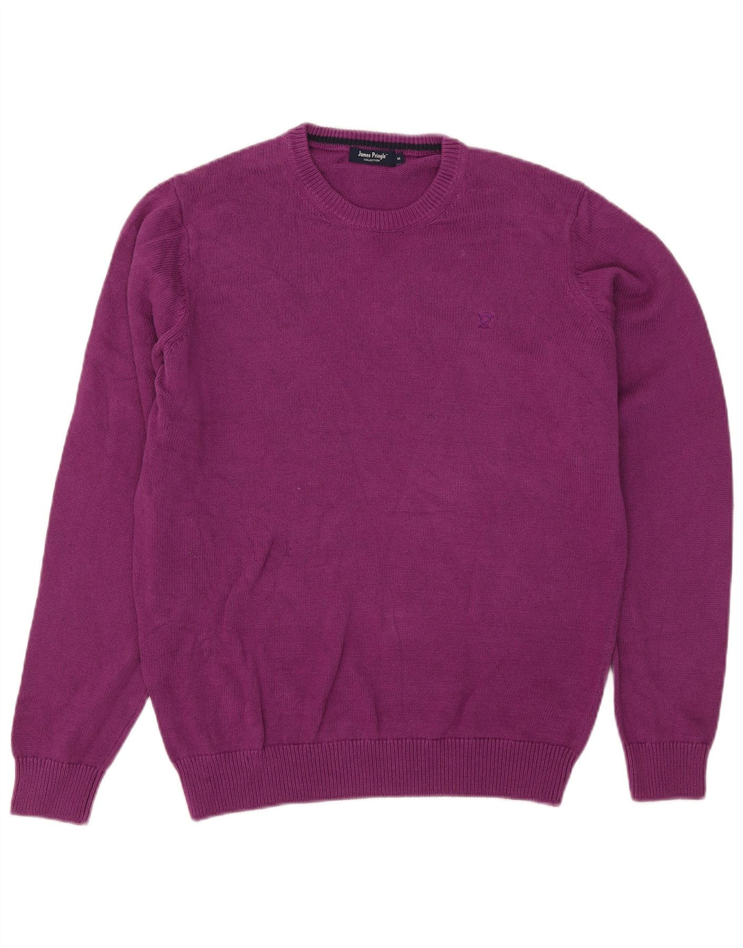 JAMES PRINGLE Herre sweater med rund hals, medium lilla bomuld