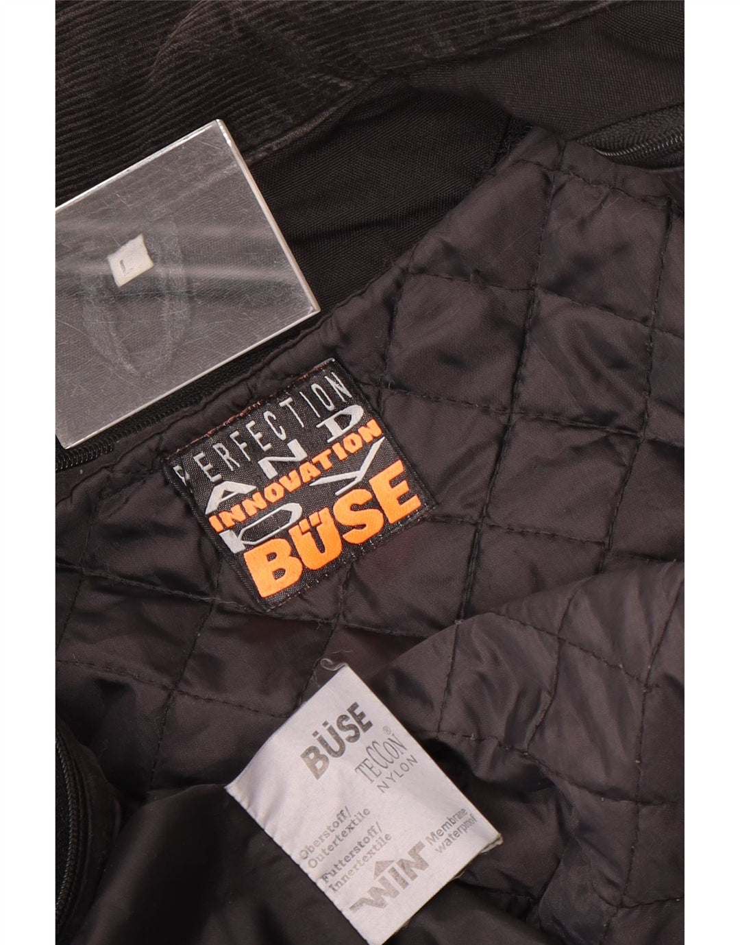 Buse Herre Graphic Racer Jacket UK 40 Large Black Nylon