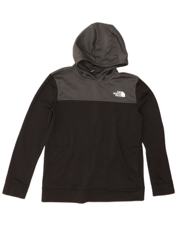 The North Face Boys Hoodie Jumper 14-15 år XL Sort Colourblock