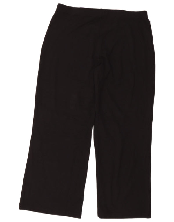 Marks & Spencer bukser med brede ben til kvinder UK 16 Large W34 L26 Black