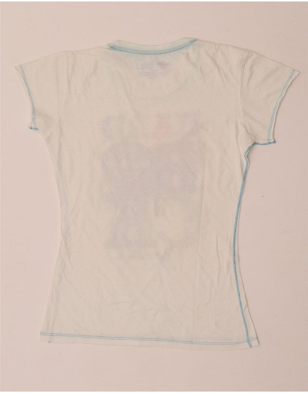 Hard Rock Cafe Girls Barcelona Grafisk T-Shirt Top 15-16 År Medium Hvid