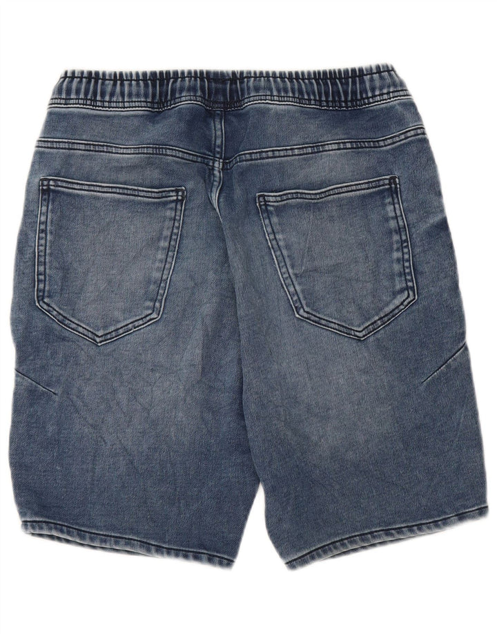 Zara Herre Denim Shorts Små W30 Blå Bomuld