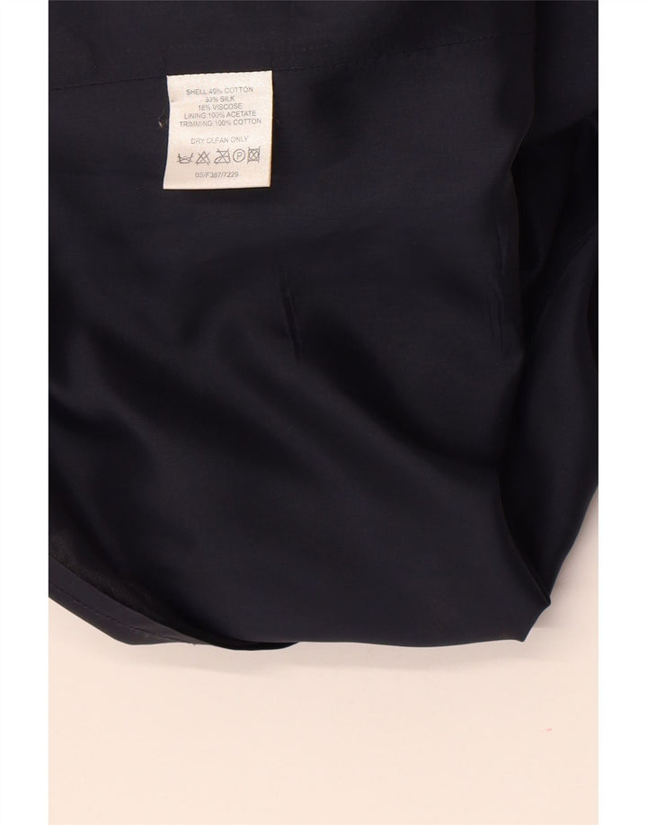 Fenn Wright Manson Dame Skede Kjole UK 10 Small Navy Blue Floral